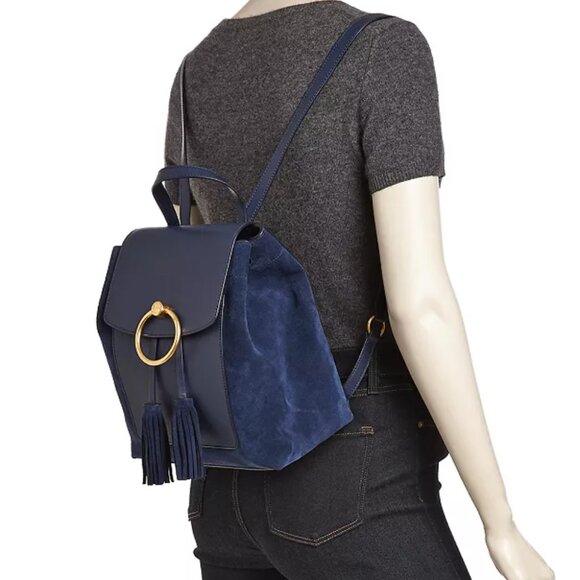 NWT Tory Burch Suede and Leather Farrah Backpack - Picture 7 of 7